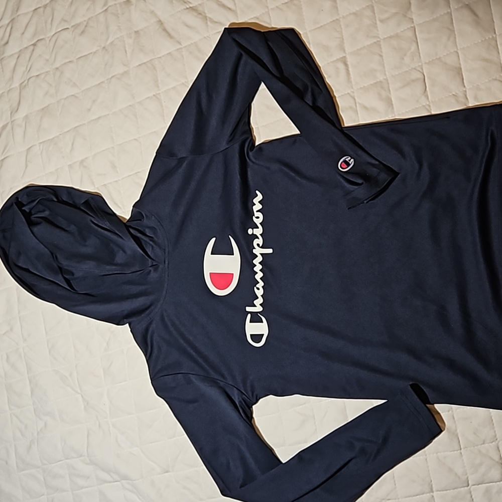Boys med Champion hooded long-sleeve t-shirt